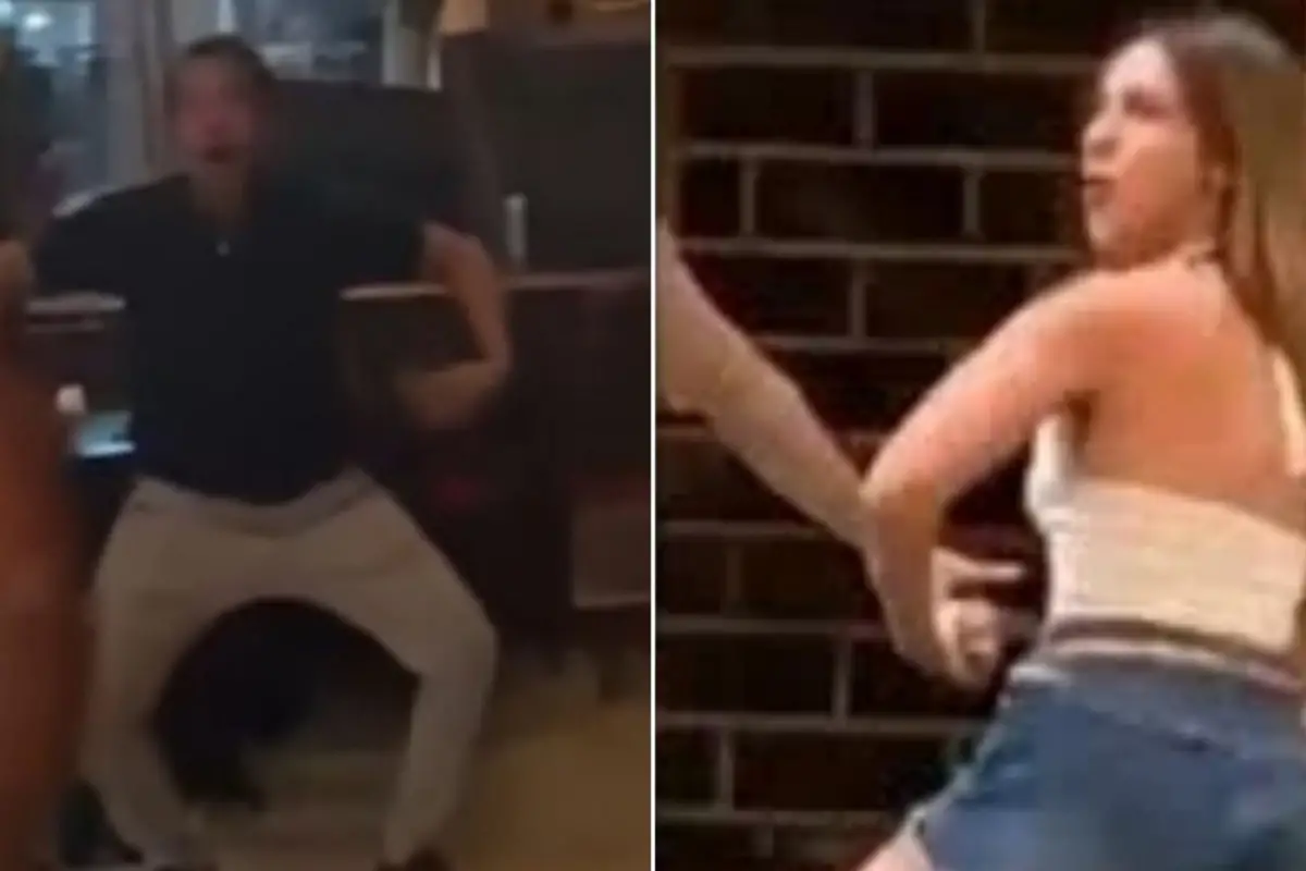 Mariano Páez, padre de Agostina Páez, en el video grabado en Santiago del Estero en el que repitió los gestos racistas que llevaron a su hija a quedar acusada en Brasil. 