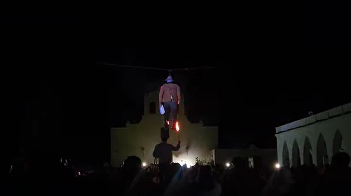 Quema de Judas en Salta.