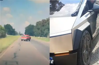 Una camioneta de frente y un choque en cadena: así fue la colisión de Barby Franco con su imponente Tesla