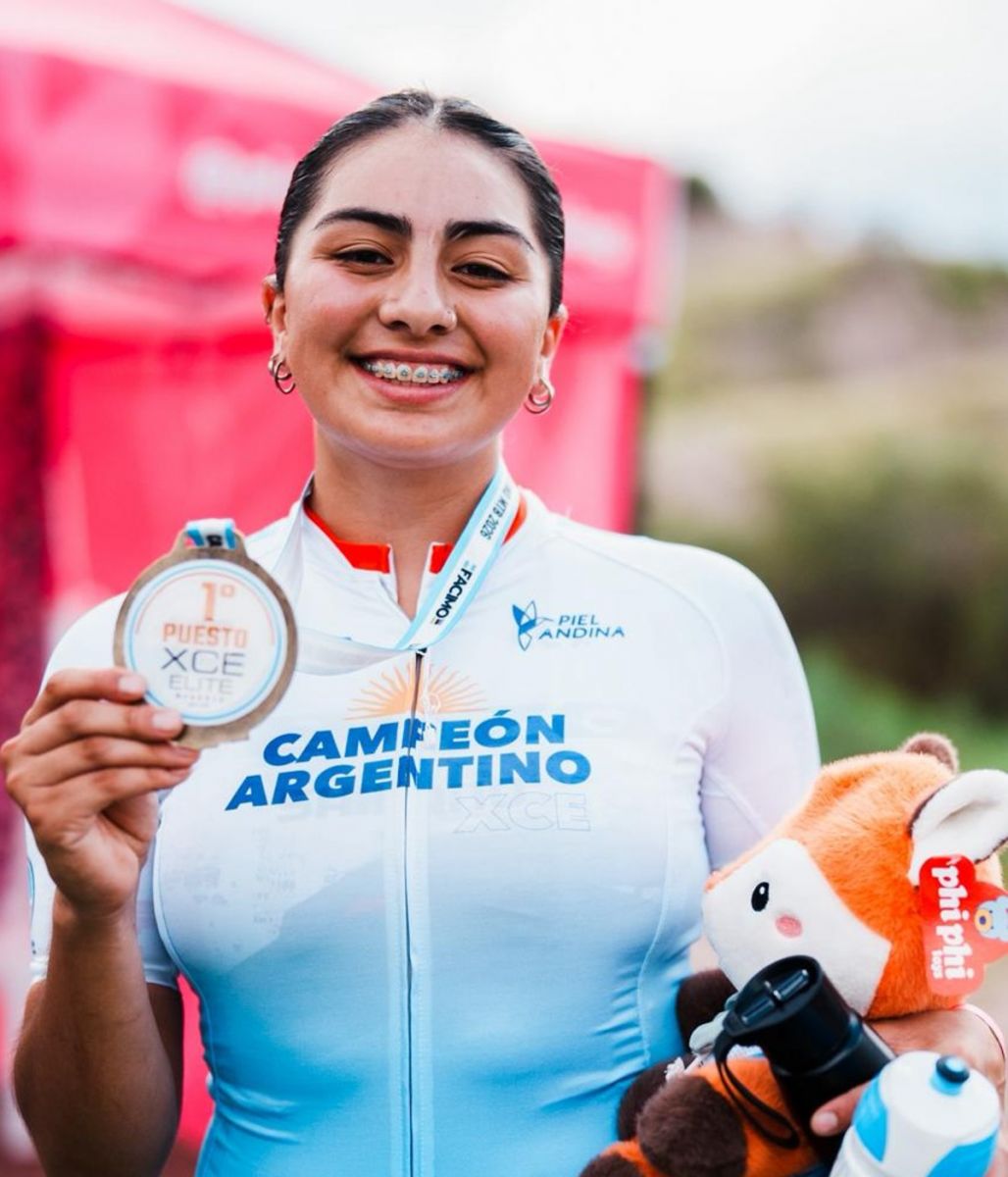GRAN MOMENTO. Nicole Arce se consagró campeona Argentina en la especialidad Eliminator y logró el bronce en Short Track.