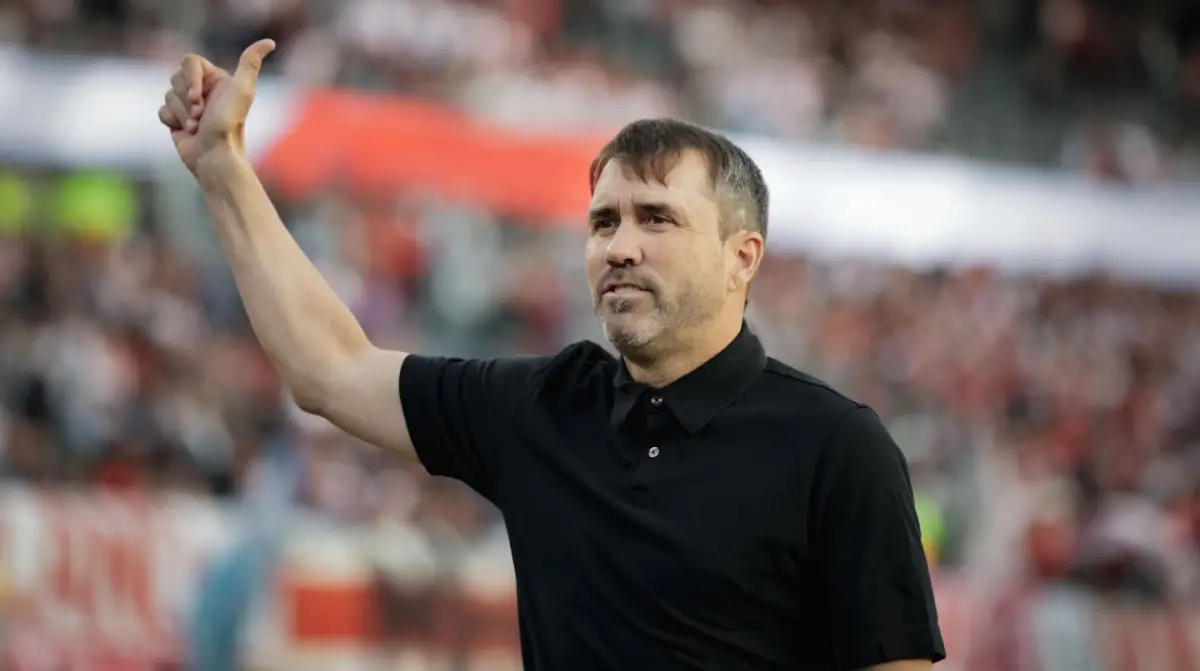 Coudet festejó otra goleada de River y dejó una frase fuerte sobre la exigencia interna