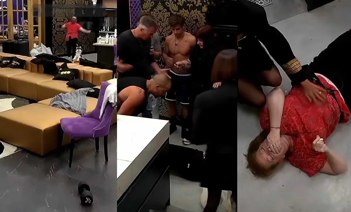 La caída de Andrea del Boca ameritó una intervención de especialistas y tomografía del rostro.