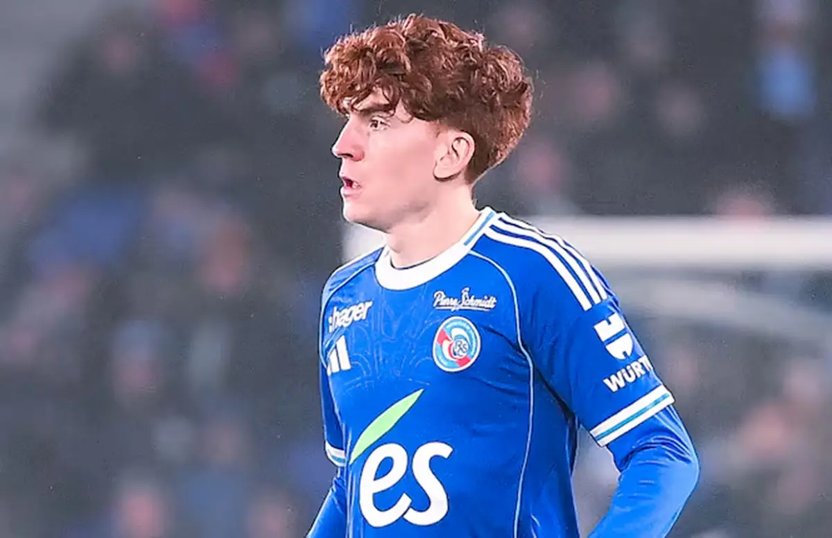 Valentín Barco, volante de Racing de Estrasburgo.