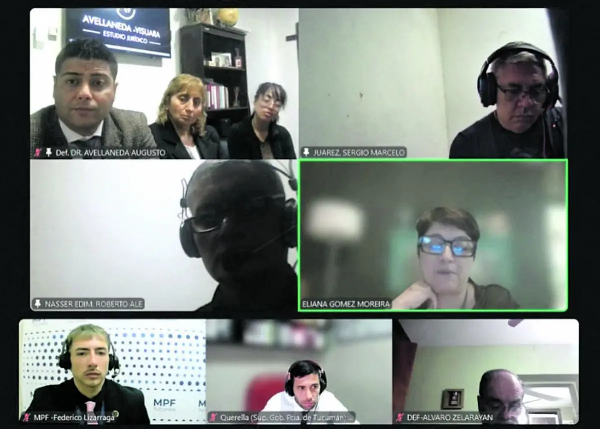 AUDIENCIA. El MPF, la querella y los imputados junto a sus defensas acordaron un convenio de juicio abreviado.