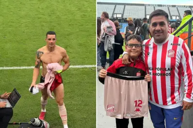 El emotivo gesto de Darío Sand con un pequeño hincha de San Martín en la Copa Argentina