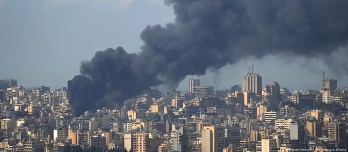 Israel realizó una serie de ataques contra Beirut. Hassan Ammar/AP Photo/picture alliance (DW.COM)