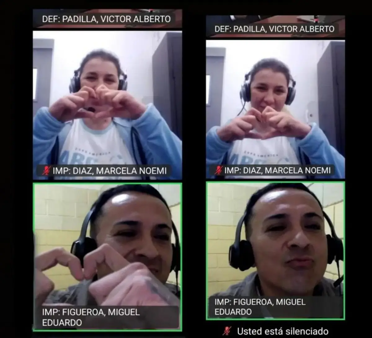 ROMÁNTICO. “Miguelón” intercambia corazones con su pareja.