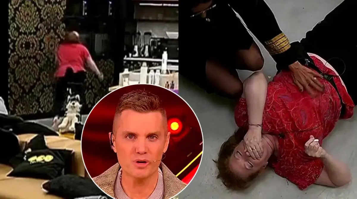 La fuerte caída de Andrea del Boca en Gran Hermano