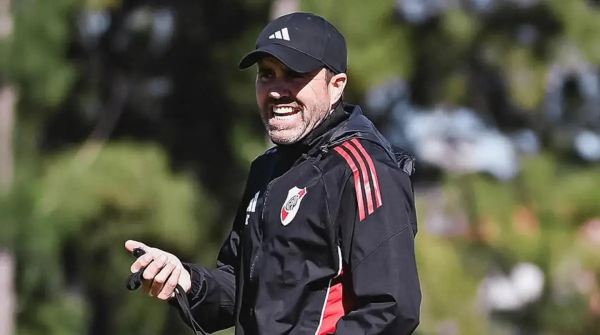 La buena noticia que recibió Coudet tras el mal arranque de River en la Copa Sudamericana