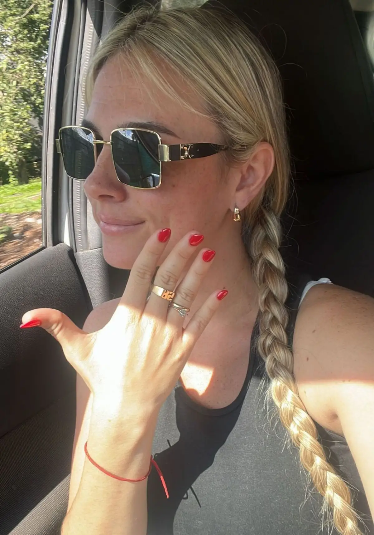 TIEMPOS FELICES. Solana Albornoz siempre usaba los anillos faltantes.