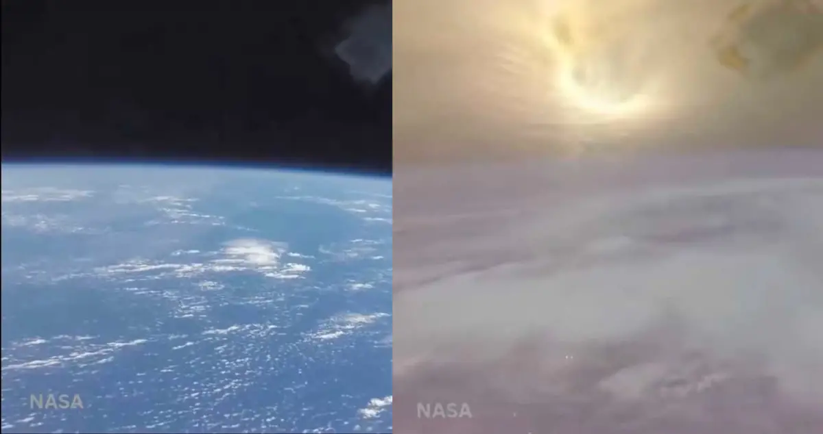 Envuelto en llamas: así se vio desde adentro el regreso del cohete Orion a la Tierra