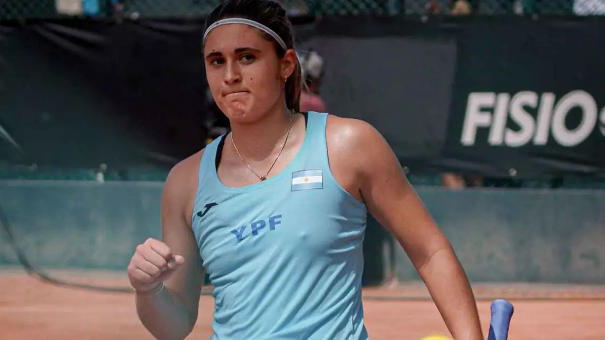 RÉCORD. Julia Riera se convirtió en la máxima ganadora argentina en la historia de la Billie Jean King Cup.