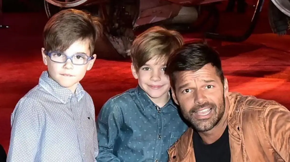 Ricky Martin y sus hijos mellizos Matteo y Valentino | Instagram