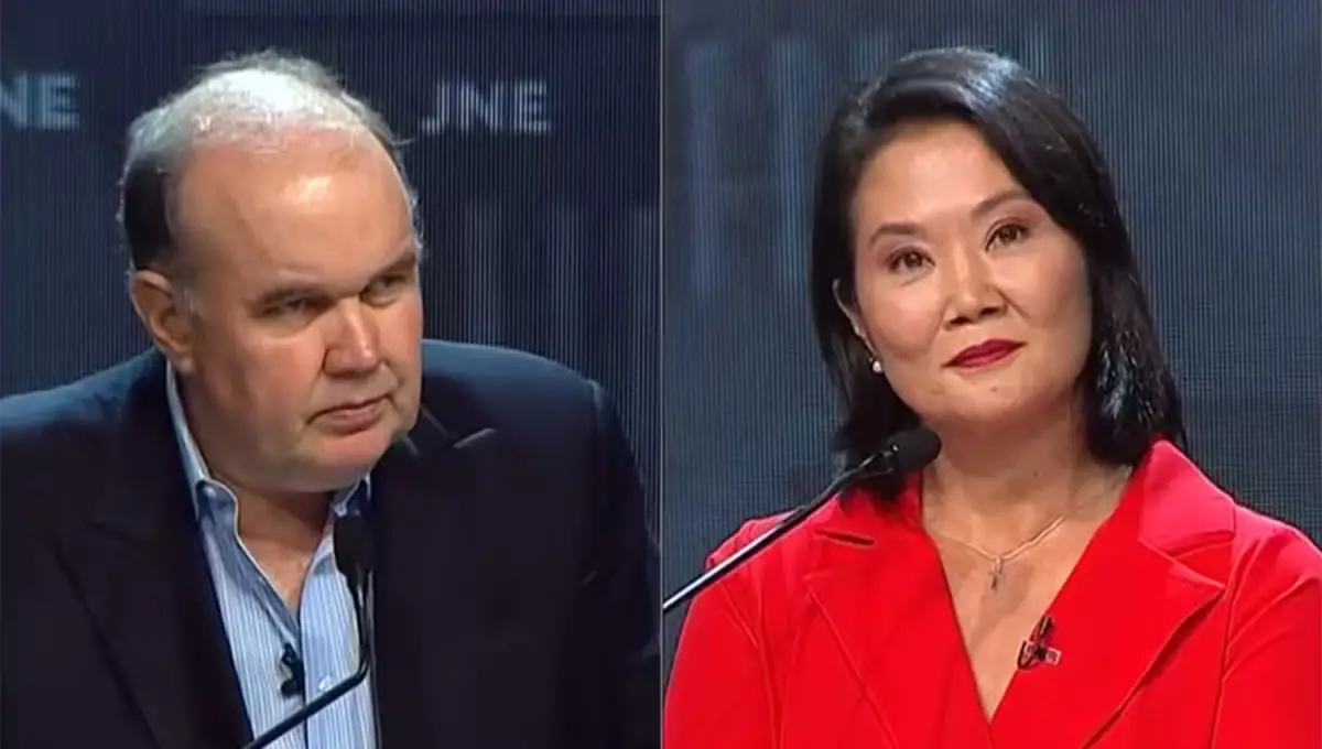 Keiko Fujimori y Rafael López Aliaga.