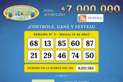Los Números de Oro de LA GACETA del 14 de abril de 2026