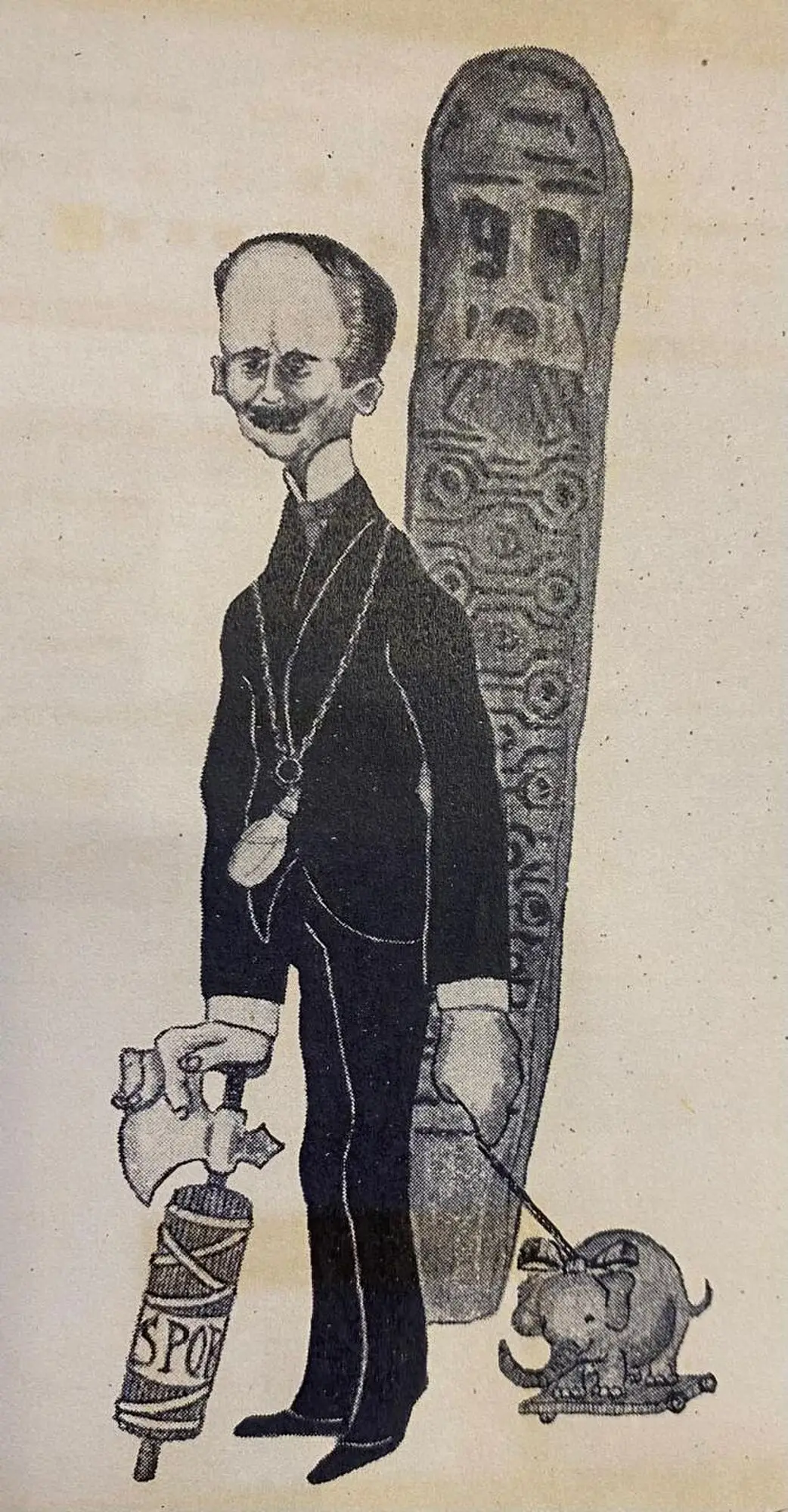 Recuerdos fotográficos: el menhir Ambrosetti, eje de debates