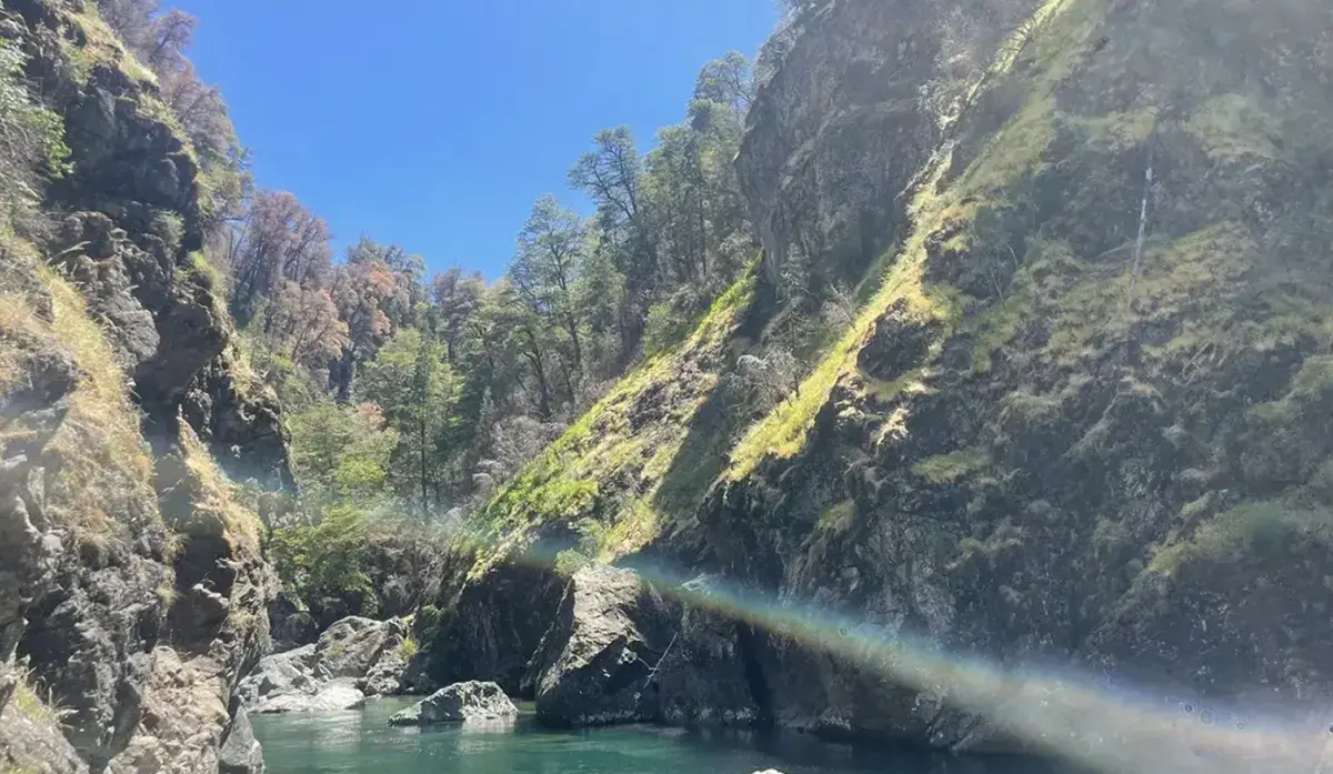 Cajón del Azul, un rincón esocndido en el sur del país. 