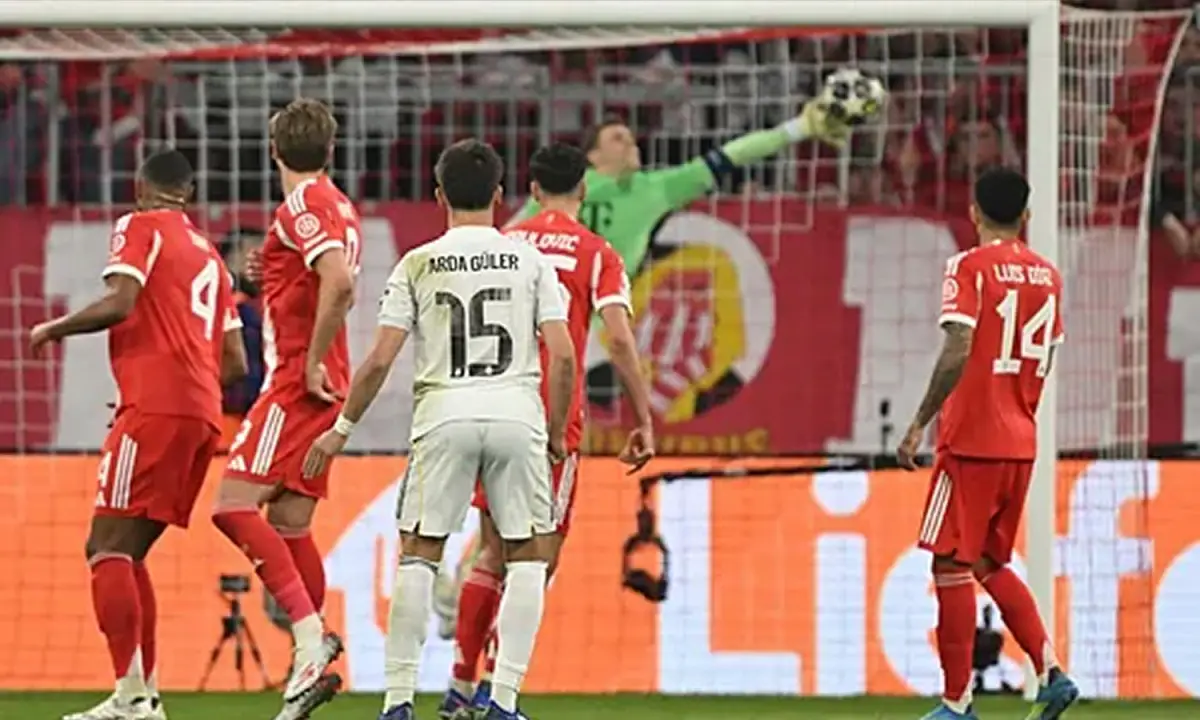 Arda Güler anotó un golazo de tiro libre.