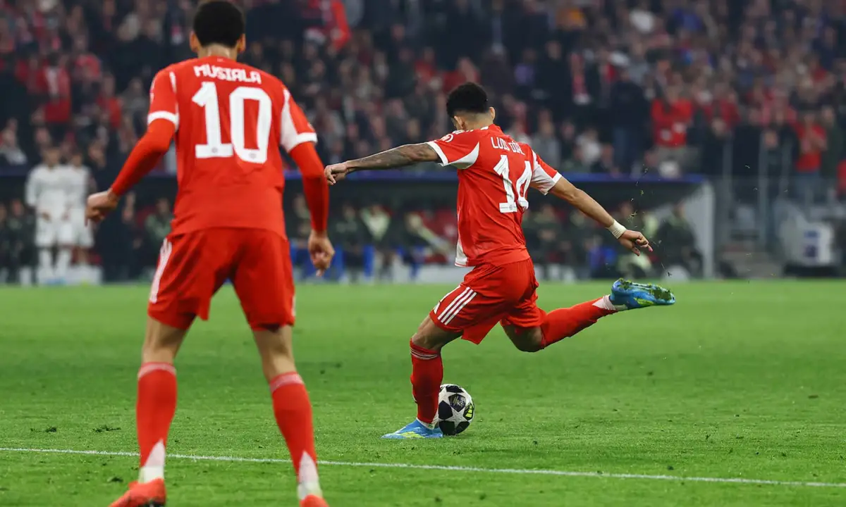 Luis Díaz anotó el 3-3 en el partido entre Bayern y Real Madrid.