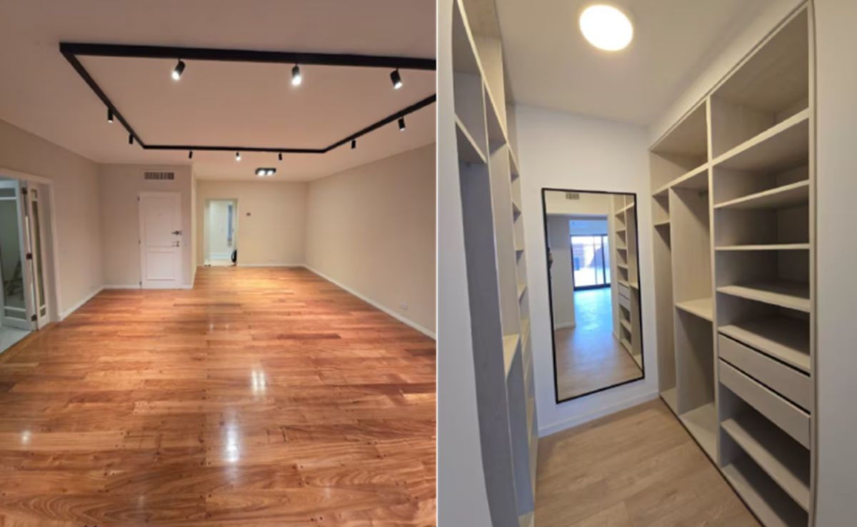 El departamento de Adorni en la calle Miró, tras las refacciones