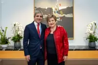 Hay una relación de confianza: Luis Caputo y Kristalina Georgieva se reunieron en el FMI