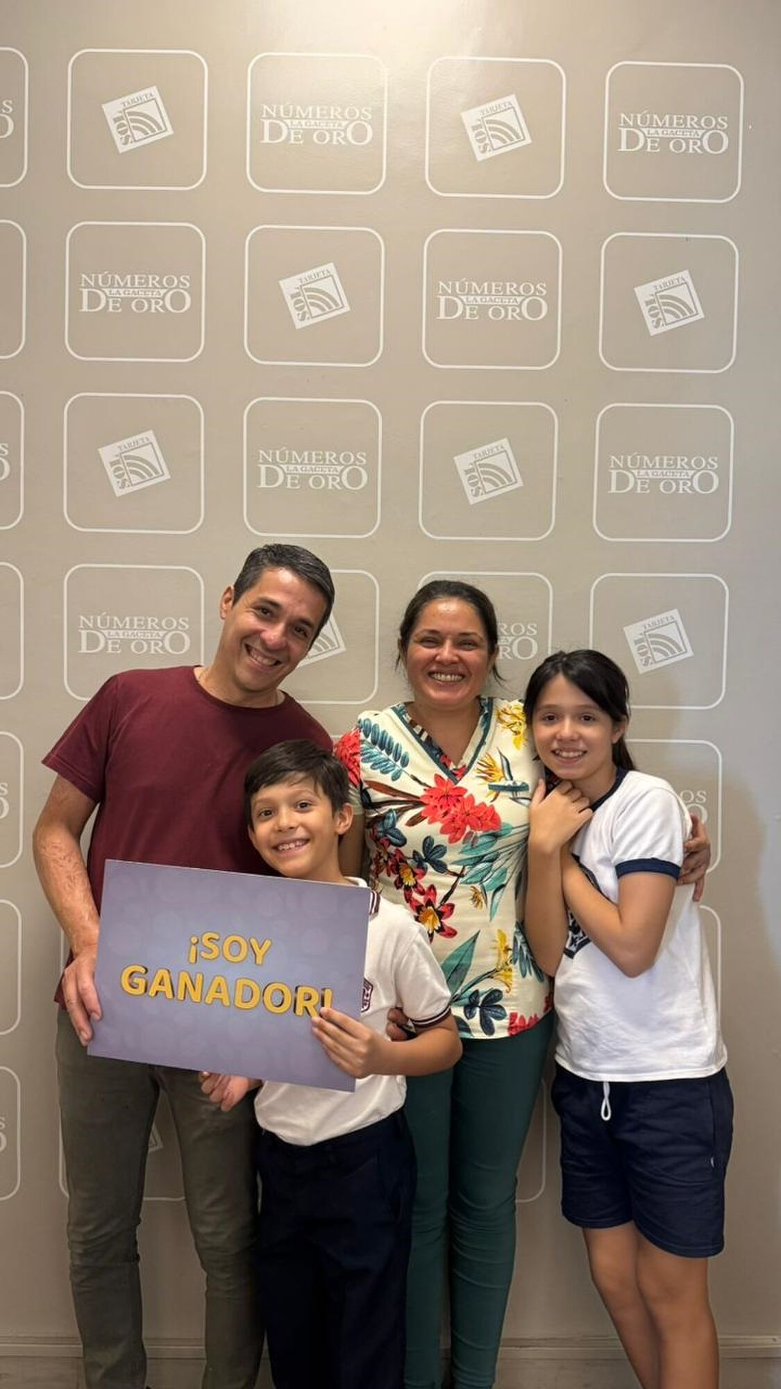 MUY CONTENTO. Claudio celebró que la fortuna lo haya acompañado.