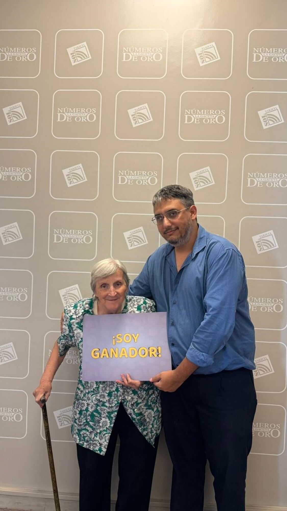 ANUNCIO. Una tía le avisó a Sebastián que era uno de los ganadores.