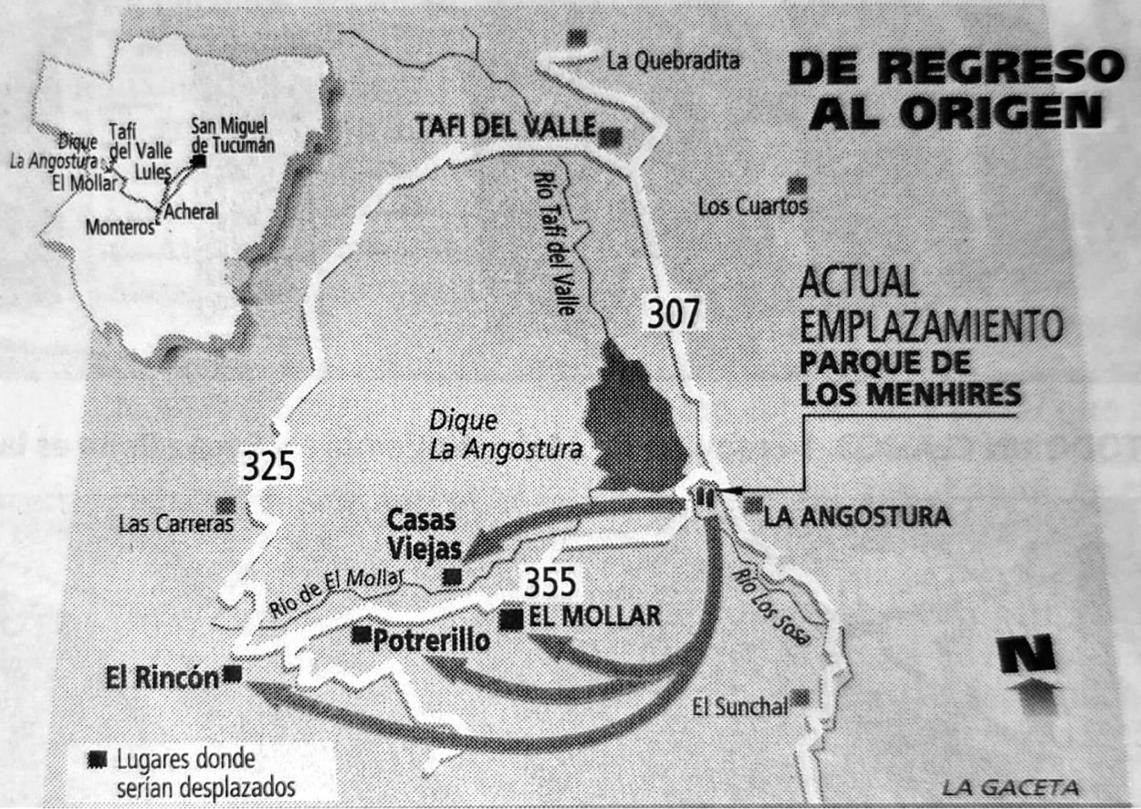 Recuerdos fotográficos: 2002. Los menhires vuelven a La Sala y a los sitios originales