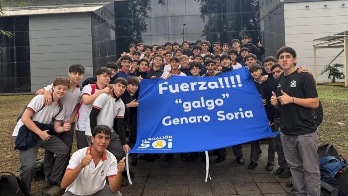 Los compañeros del colegio de Genaro organizaron una colecta.
