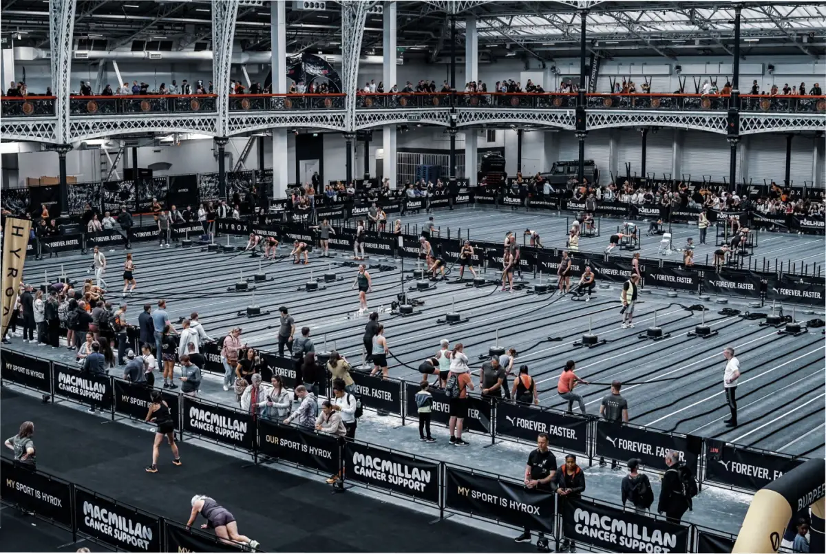 Un evento de Hyrox en Londres. Imagen: Hyrox/The Guardian