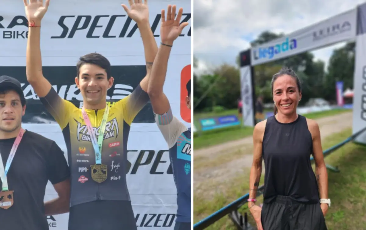 FUERON IMPARABLES. Nicolás Ortiz y Leila Luque se llevaron todos los aplausos en el circuito de La Quebrada de Lules.