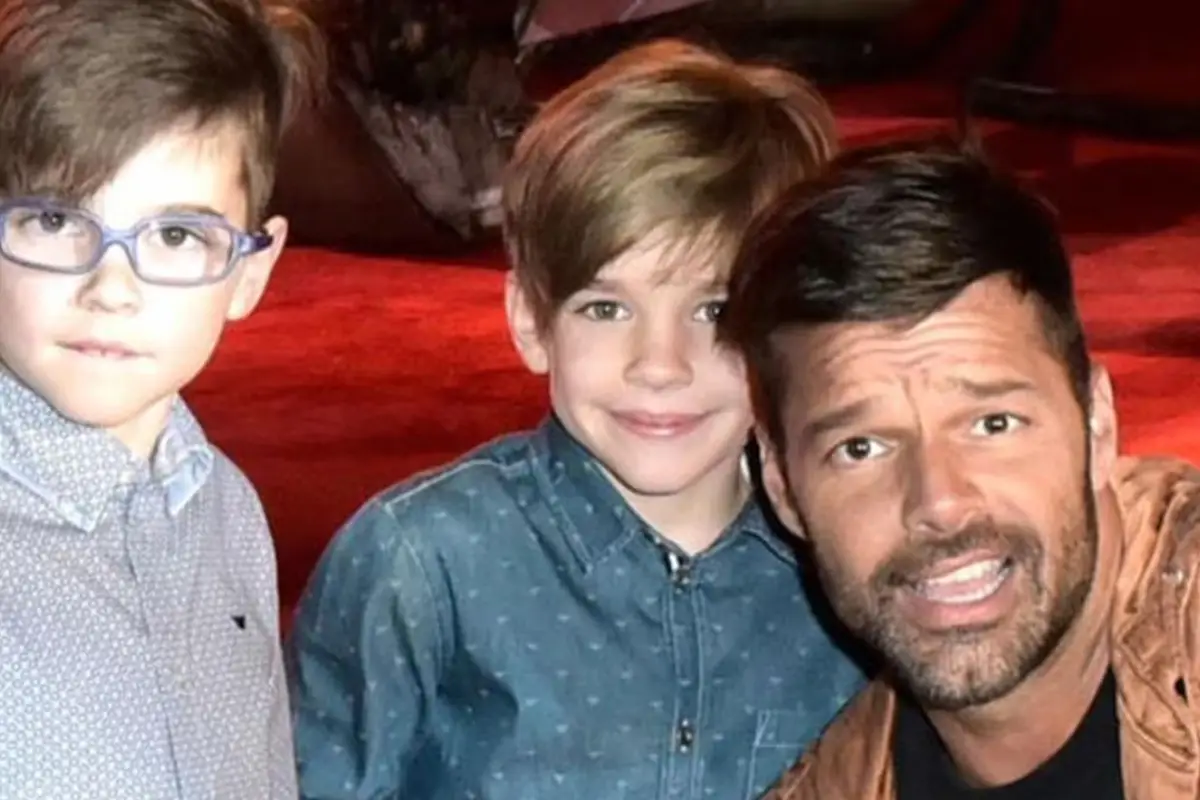Los mellizos Matteo y Valentino son los hijos mayores de Ricky Martin