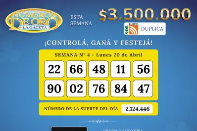 Los Números de Oro de LA GACETA del 20 de abril de 2026