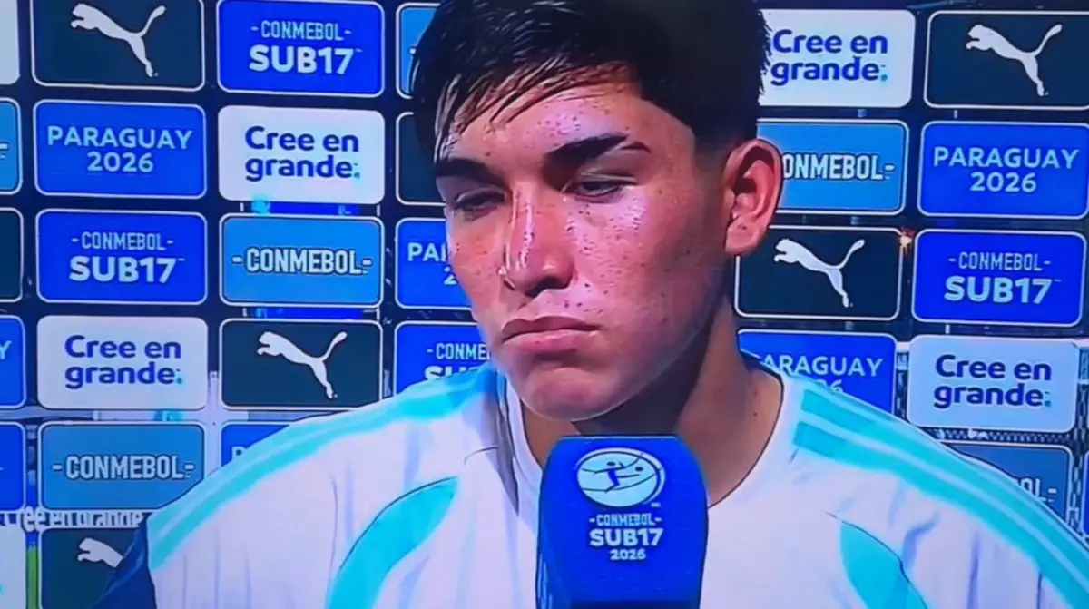 La desafortunada frase de un futbolista de la Selección Sub-17 luego de caer con Colombia