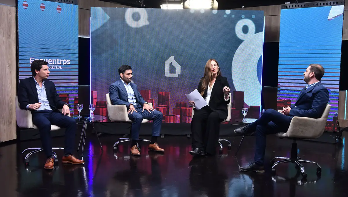 MESA PANEL. Nicolás Ditinis, titular de Ditinis Propiedades, Alejandro Aybar, director de Aybar Propiedades, y  Federico Bunader, fundador de Bunader Negocios Inmobiliarios.