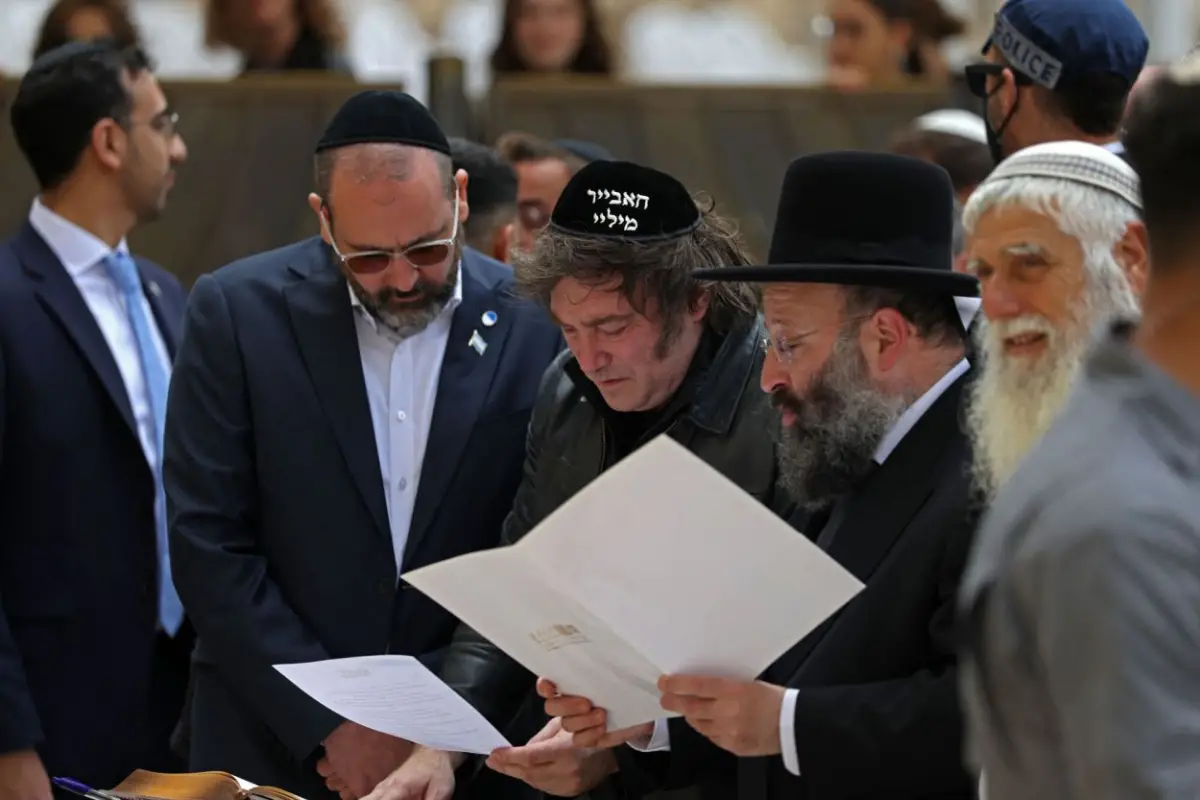 TERCERA VISITA. Milei respaldó a Netanyahu y se reunirá con Herzog.