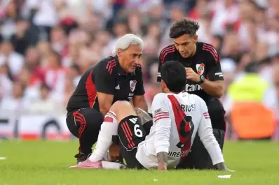 Driussi se lesionó y River pierde a su principal carta ofensiva