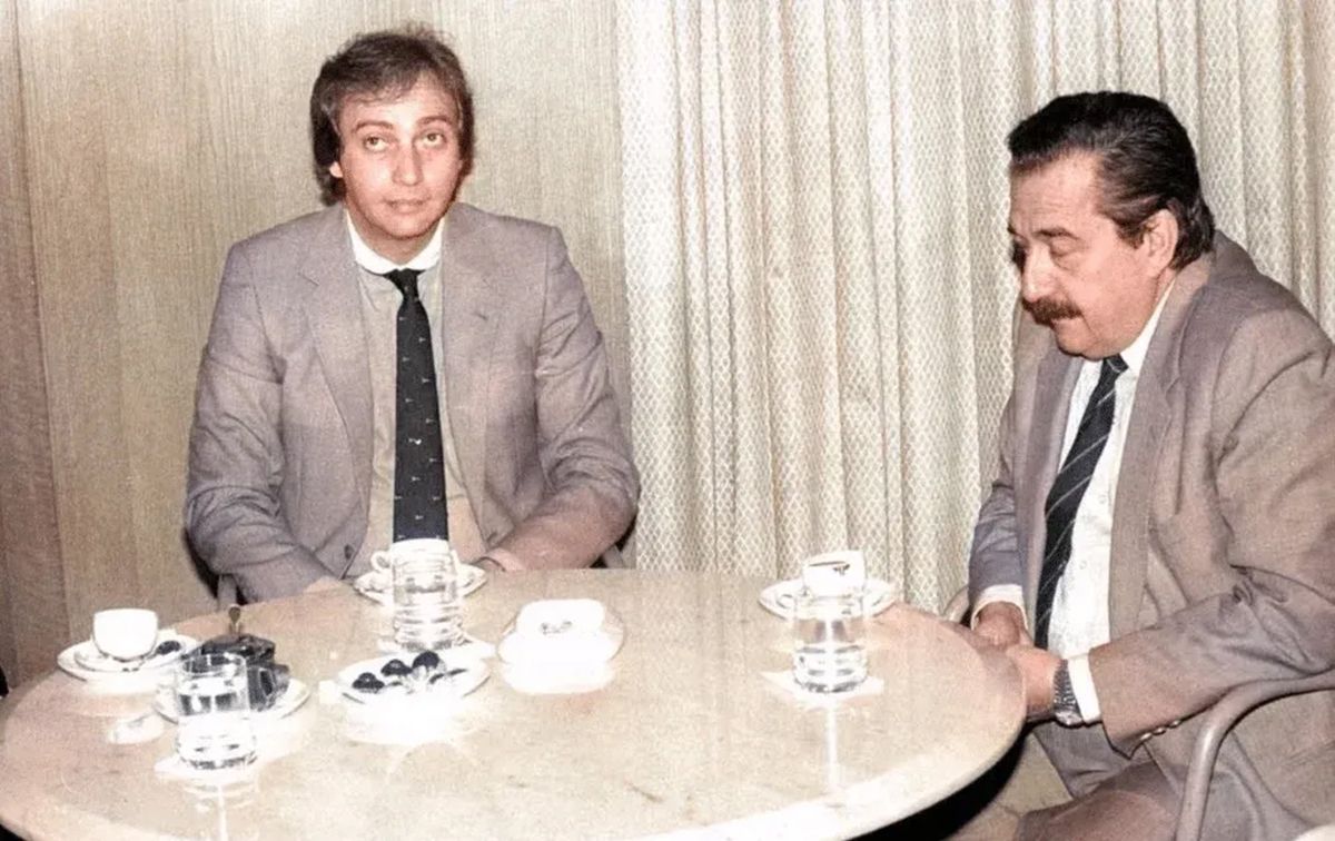 EN TUCUMÁN. Brandoni acompañó a Alfonsín en una visita a la provincia, en 1997.