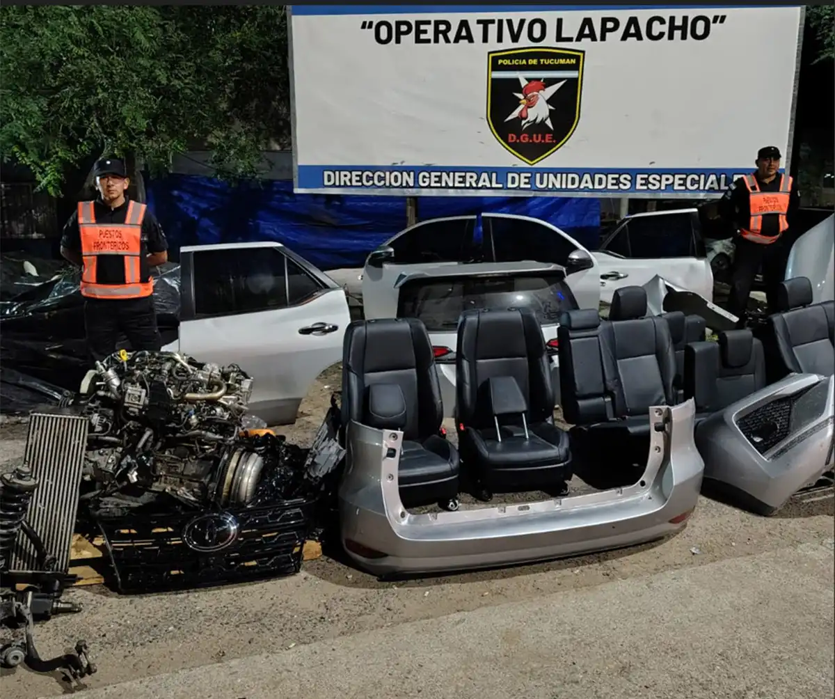 EL CASO QUE GENERÓ SORPRESAS. La camioneta Toyota SW4 fue robada en Buenos Aires el 7 de Abril, la desarmaron íntegramente y sus partes fueron despachadas a Orán en cuatro envíos diferentes.