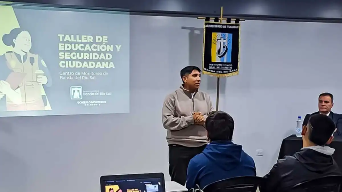 Jóvenes por la Seguridad: lanzan un programa de prevención en escuelas de Banda del Río Salí