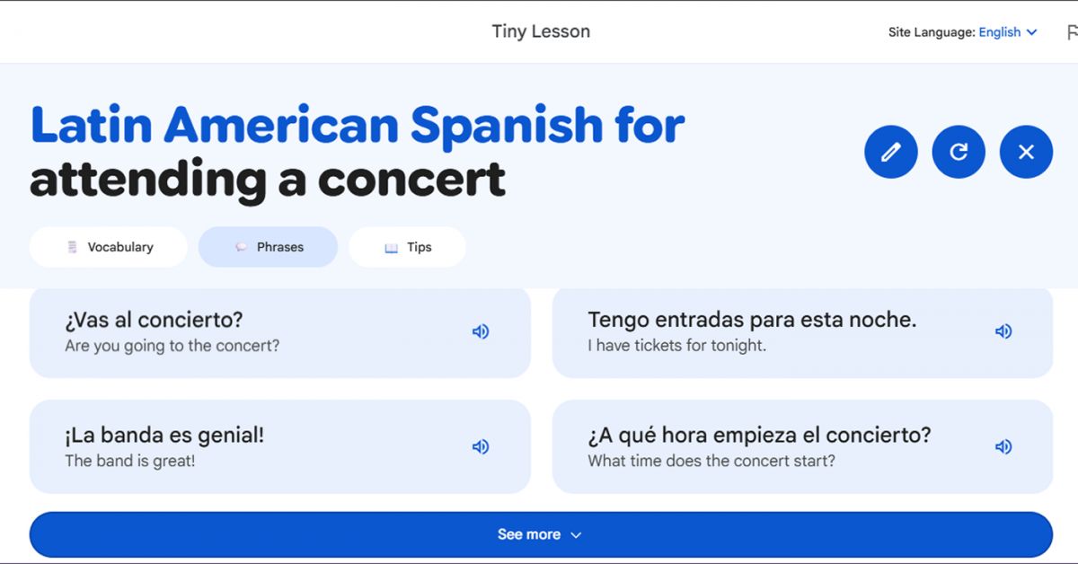 EJEMPLO. Usa inteligencia artificial para crear microclases según situaciones reales y necesidades concretas. / GOOGLE