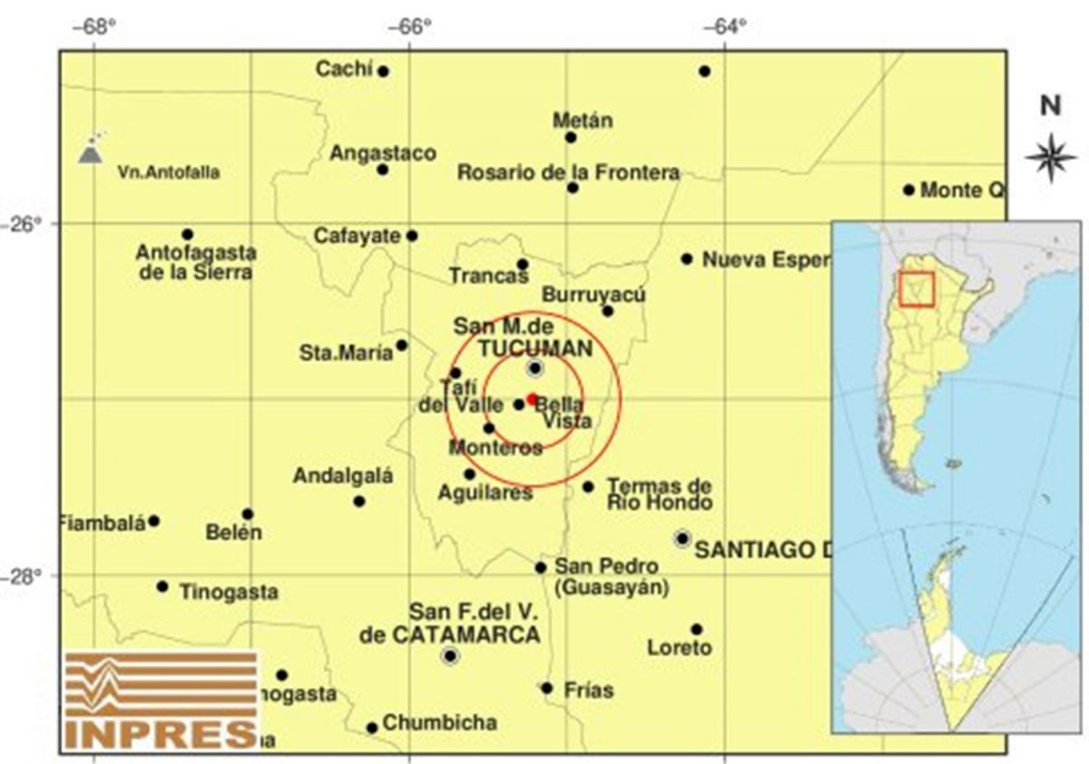 Registraron un leve temblor en Tucumán: ¿Lo sentiste?