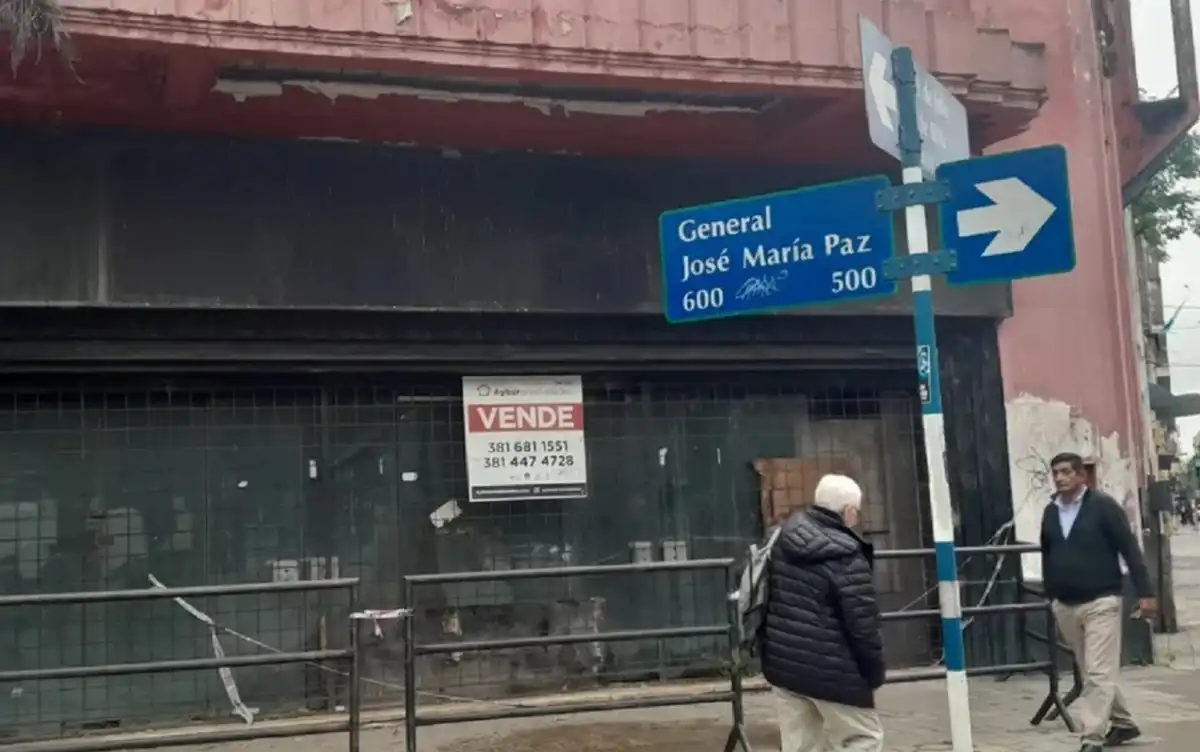 Así está la propiedad que está ubicada en la esquina de General Paz y 9 de Julio en San Miguel de Tucumán.