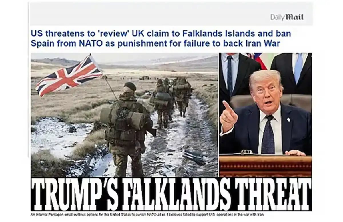 La cobertura de Daily Mail sobre Malvinas