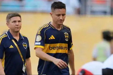 Malas noticias para Boca: Ander Herrera sufrió un nuevo desgarro y estará casi un mes afuera