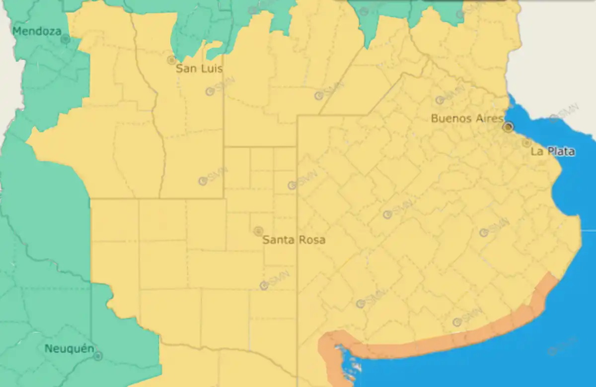 Vientos de hasta 100 km/h: fin de semana bajo alerta meteorológica naranja