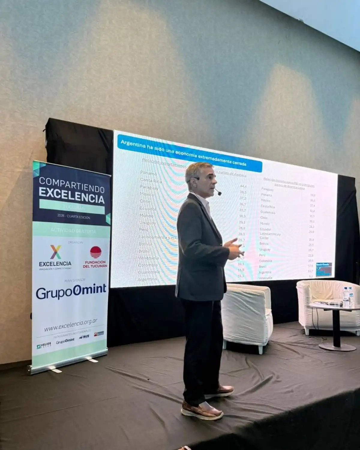 Marcelo Elizondo visitó Tucumán para disertar en el marco de un ciclo organizado por la Fundación del Tucumán y por el espacio Excelencia.