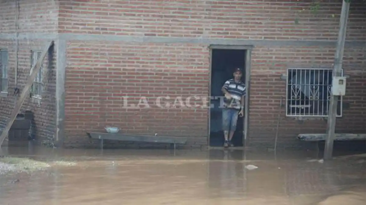 SITUACIÓN. Las lluvias intensas ya son moneda corriente en Tucumán.