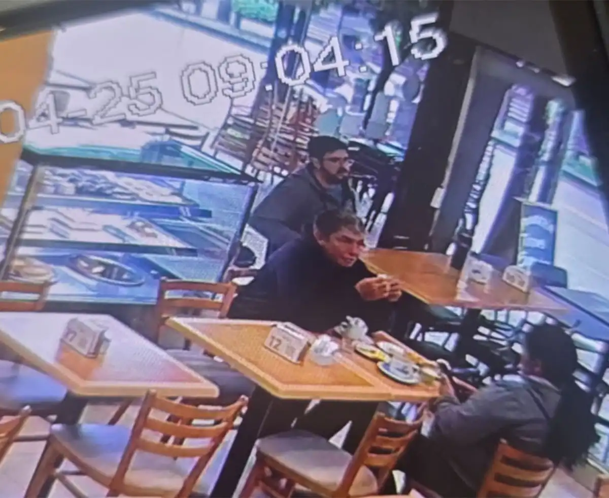 PRUEBA CATEGÓRICA. Franco Mora fue filmado el sábado en un bar de La Banda, Santiago del Estero.