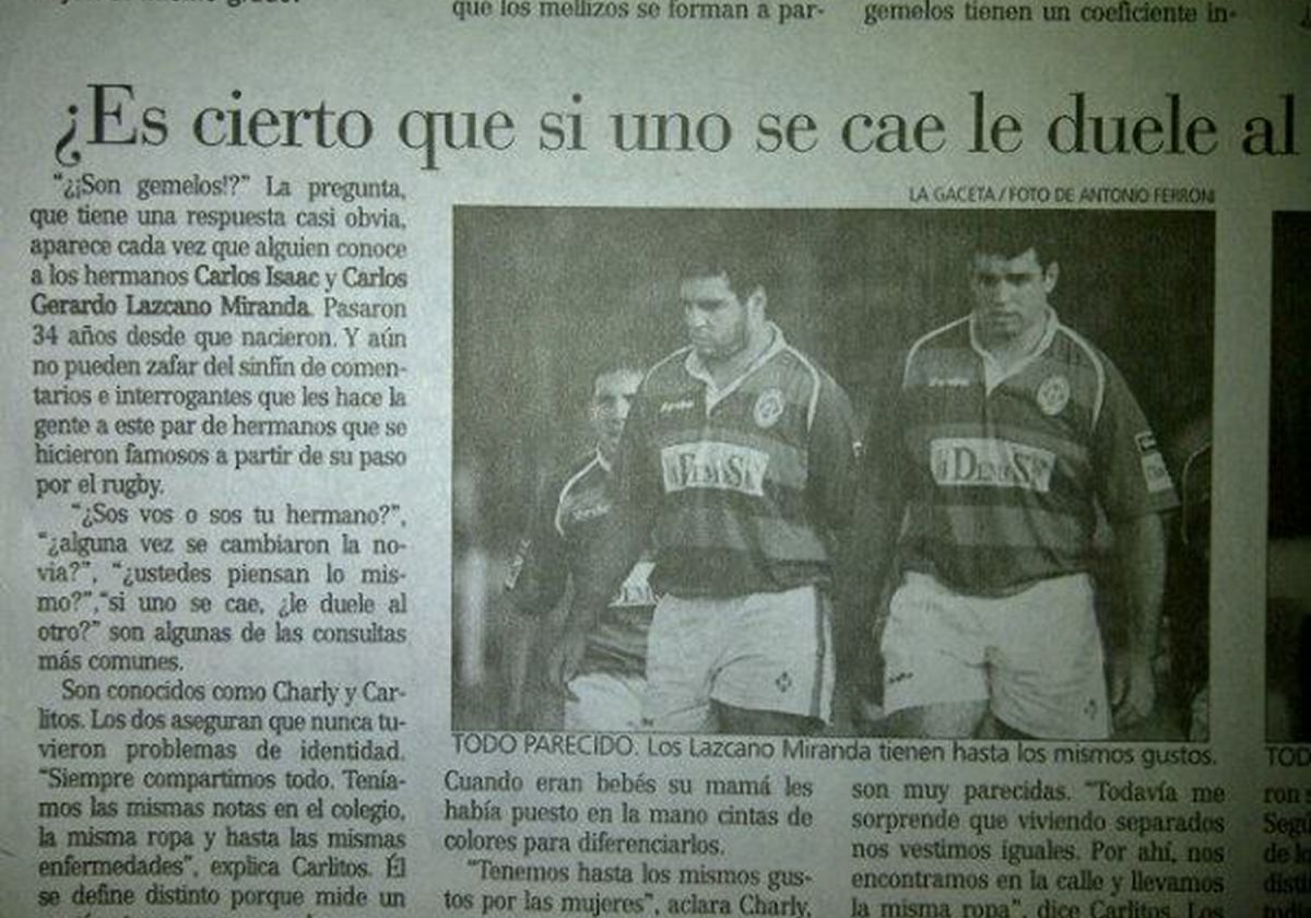 JUNTO A SU HERMANO. Gerardo jugó junto a su hermano Carlos Lazcano Miranda.